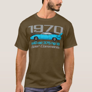1970企業の青 Tシャツ