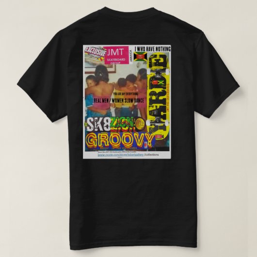 1970実在年MEN SLOW DANCE Basic Dark T-Shirt Tシャツ (デザイン裏面)