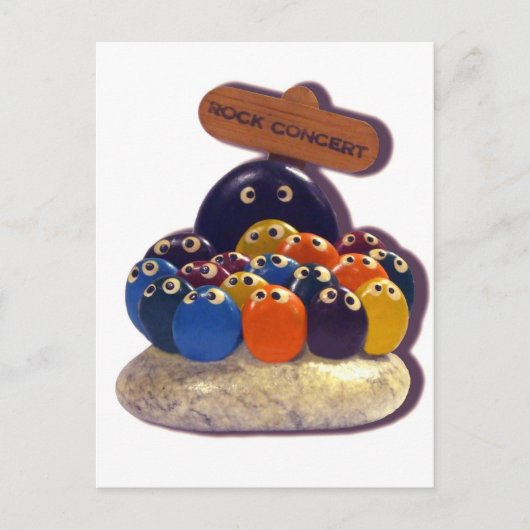 1970年おもしろい代のキッチペットロックコンサート ポストカード (正面)