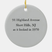 1970年に91高地のためのオーナメントAve セラミックオーナメント (裏面)