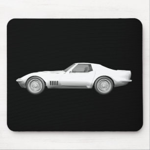 1970年のコルベットのスポーツ・カー: 白い終わり マウスパッド