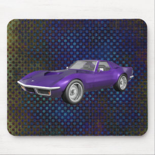 1970年のコルベットのスポーツ・カー: 紫色の終わり: マウスパッド