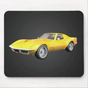 1970年のコルベットのスポーツ・カー: 黄色い終わり: マウスパッド