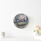 1970年のシボレーChevelleの(緑の)装飾的な時計 ラウンド壁時計 (ホーム)