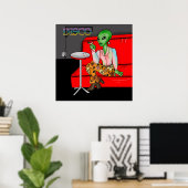 1970年のディスコレトロの地球外ラウンジ ポスター (ホームオフィス)