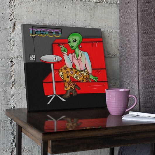 1970年のディスコレトロの地球外ラウンジ ポスター