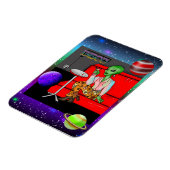 1970年のディスコレトロの地球外ラウンジ マグネット (左側)