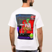 1970年のディスコレトロの地球外ラウンジ Tシャツ (裏面)