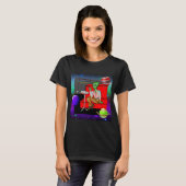 1970年のディスコレトロの地球外ラウンジ Tシャツ (正面フル)
