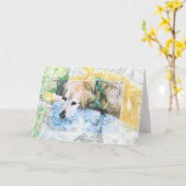 1970年のノーブル技法「マハロ」 カード (黄色い花)