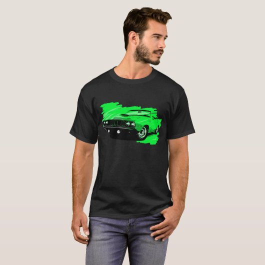 1970年のプリマスCuda Convetible車のTシャツ Tシャツ (正面フル)