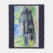 1970年のプリマスHemiのロードランナーの投球 フリースブランケット (正面)