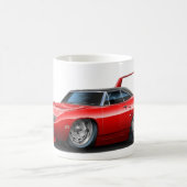 1970年のプリマスSuperbirdの赤車 コーヒーマグカップ (中央)