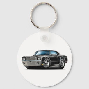 1970年のモンテカルロの黒い車 キーホルダー
