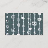 1970年のレトロ円正方形1950名刺 名刺 (裏面)