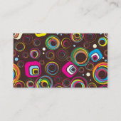 1970年のレトロ円正方形1950名刺 名刺 (裏面)