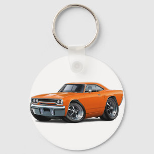 1970年のロードランナーのオレンジ車 キーホルダー