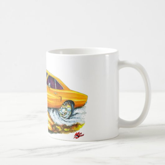1970年のロードランナーのオレンジ車 コーヒーマグカップ (右)