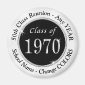 1970年の白黒クラス50懇親会懇親会 マグネット (正面)