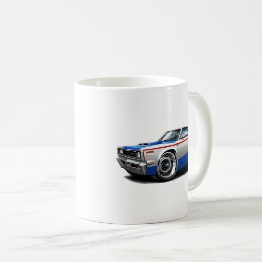 1970年のAMC反逆機械赤白青車 コーヒーマグカップ (正面右)