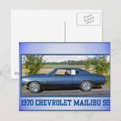 1970年のChevによってすごいスポーツ ポストカード (正面/裏面)