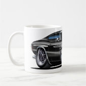 1970年のChevelleの白黒車 コーヒーマグカップ (左)