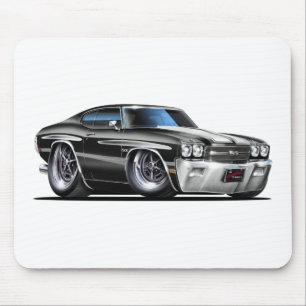 1970年のChevelleの白黒車 マウスパッド