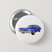 1970年のChevelle SS: 青い終わり: 缶バッジ (正面&裏面)