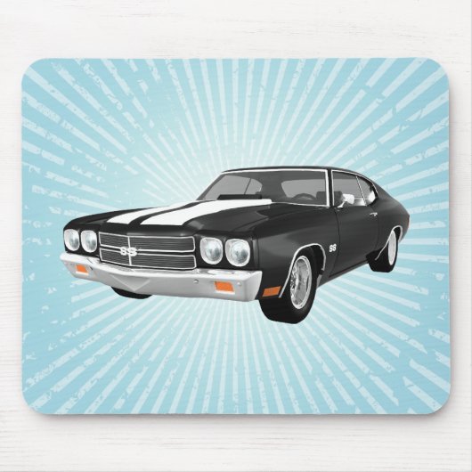 1970年のChevelle SS: 黒い終わり: マウスパッド (正面)