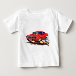 1970年のCudaの赤車 ベビーTシャツ