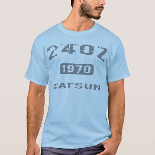 1970年のDatsun 240ZのTシャツ Tシャツ (正面)