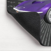 1970年コルベットスポーツカー：紫の仕上げ：マウスパッド マウスパッド (コーナー)