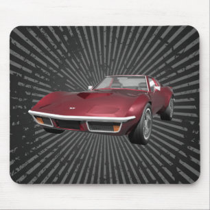1970年コルベットスポーツカー:Candy Apple Finish: マウスパッド