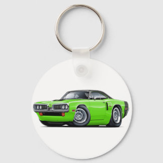 1970年コロネットRTライム – ブラックトップフードスクープカー キーホルダー