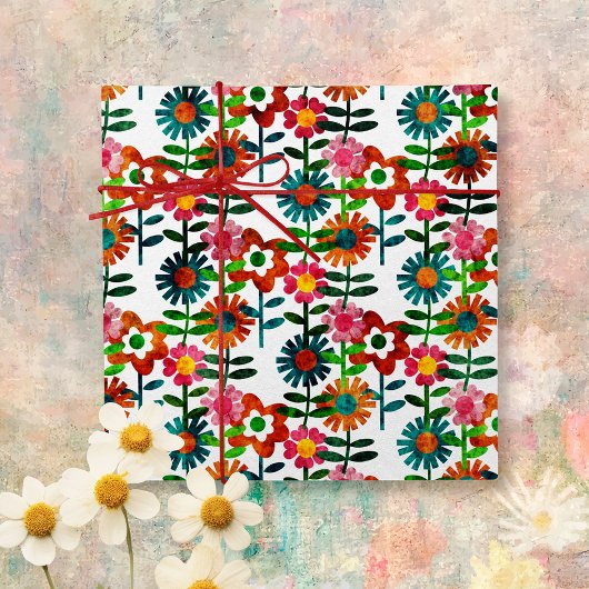 1970年スタイル花 薄葉紙