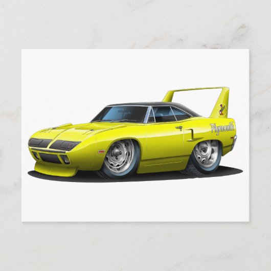 1970年プリマススーパーバードイエローカー ポストカード (正面)
