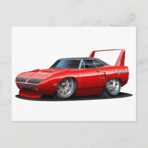 1970年プリマススーパーバードレッドカー ポストカード