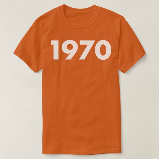1970年レトロヴィンテージタイポグラフィ Tシャツ (デザイン正面)