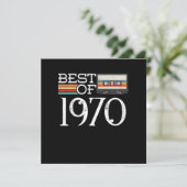 1970年ヴィンテージ50周年誕生日ギフト 招待状 (スタンド正面)