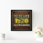 1970年ヴィンテージ~完成まで スクエア壁時計 (ホーム)