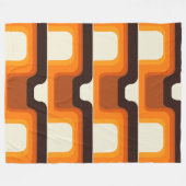 1970年代のオレンジモダンに対する世紀中頃 フリースブランケット (正面(横))