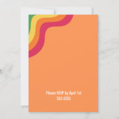 1970年代のディスコのボランティア感謝パーティーに戻る 招待状 (裏面)