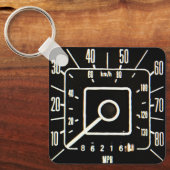 1970年代のトラッククラシック速度計 キーホルダー (正面)