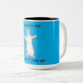 1970年代のバニーラビットユーモアのマグカップ ツートーンマグカップ (正面右)