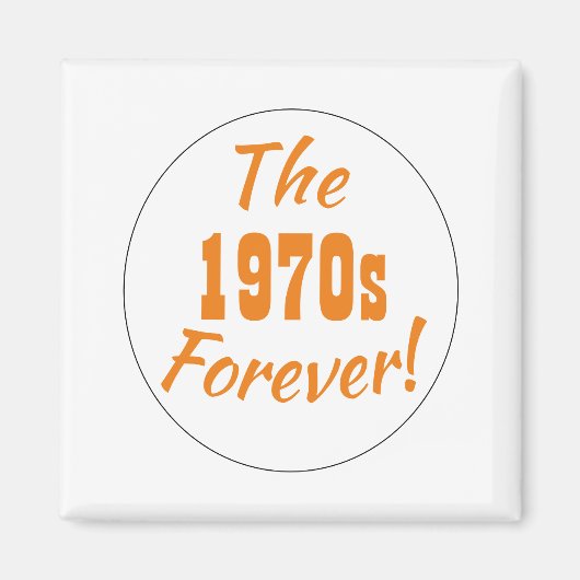 1970年代のレトロなデキの名言 マグネット (正面)
