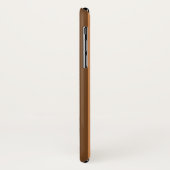1970年代のレトロなブラウンキャンディストライプー Case-Mate iPhoneケース (裏面/左)
