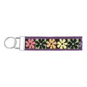 1970年代のレトロ数々の色デイジー リストバンドキーホルダー (鍵左)