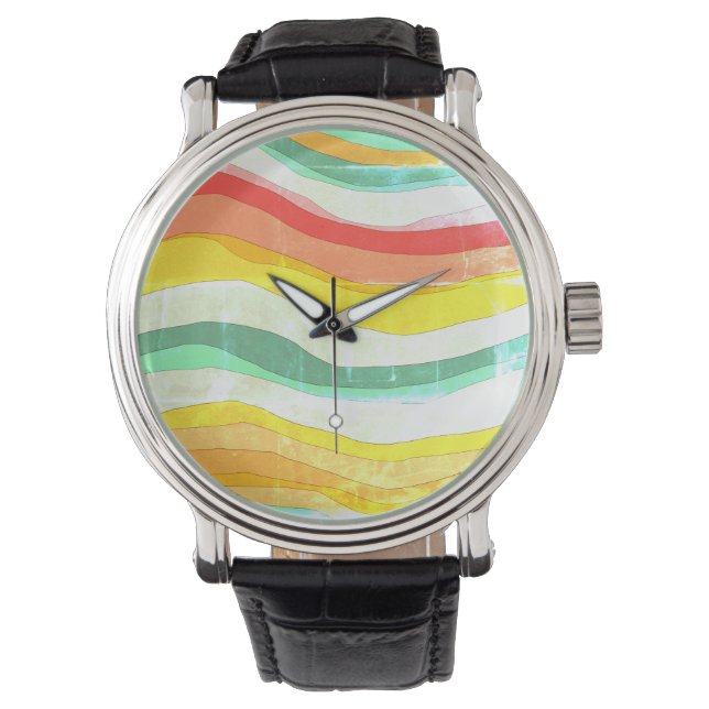 1970年代のレトロ色あせた腕時計 腕時計 (正面)