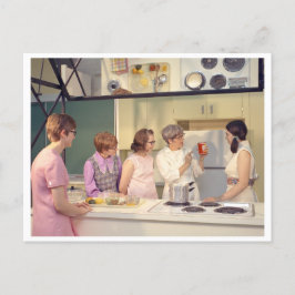 1970年代のヴィンテージ料理クラス ポストカード