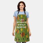 1970年代の原子ダイヤモンド エプロン (着用した状態)